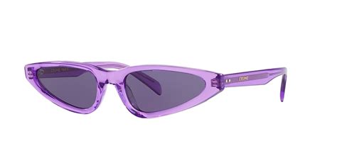 celine cl40231i|Celine CL40231I 56 Purple & Purple Shiny Sunglasses.